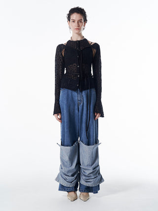 LACE COMPACT LAYERED TOPS