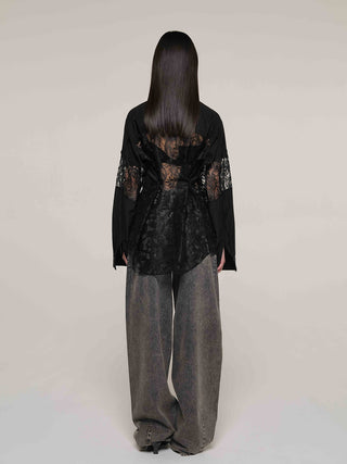 OVAL DENIM PANTS
