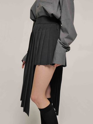 SCREW PLEATS SKIRT