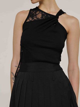 LACE SEAM CUT TOPS