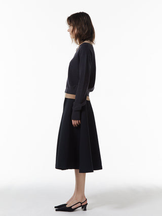 BONDING TUCK FLARE SKIRT