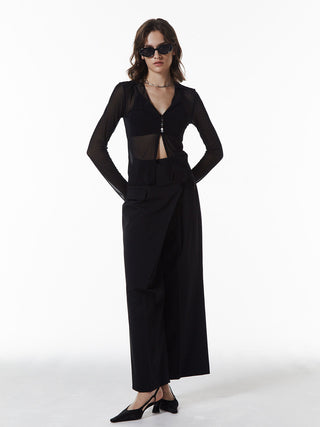 SHEER PATERN CARDIGAN