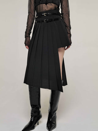 SCREW PLEATS SKIRT
