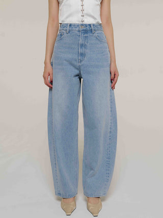 OVAL DENIM PANTS