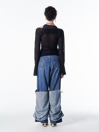 LACE COMPACT LAYERED TOPS