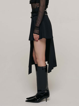 SCREW PLEATS SKIRT