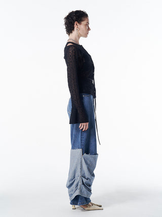 LACE COMPACT LAYERED TOPS