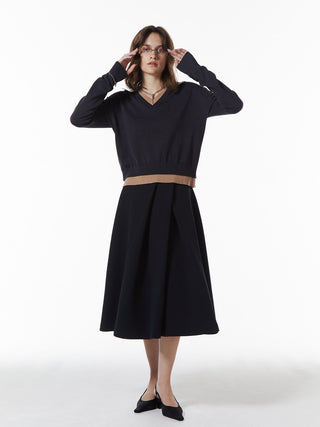 MOON LAYERED VNECK KNIT