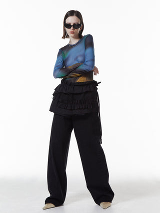 SHEER PATERN TOP