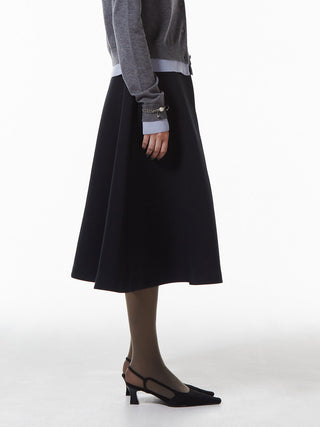 BONDING TUCK FLARE SKIRT