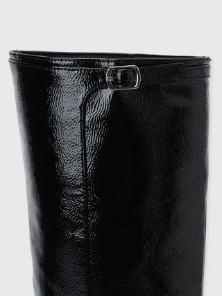 BUCKLED LONG BOOTS
