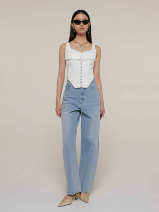 OVAL DENIM PANTS