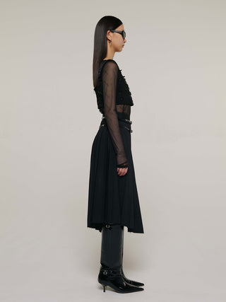 SCREW PLEATS SKIRT