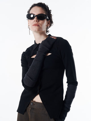 ARM SET KNIT CARDIGAN