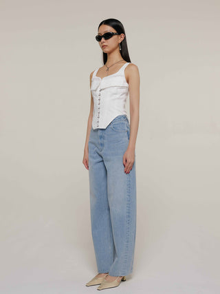 OVAL DENIM PANTS