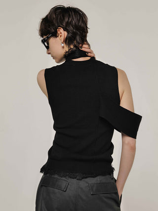 NECK LACE SLEEVELESS KNIT