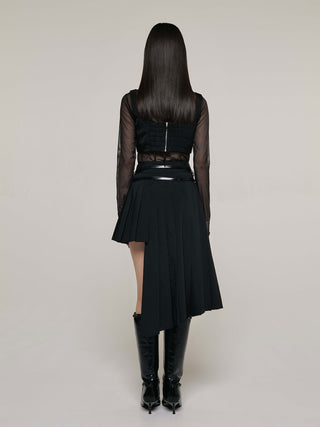 SCREW PLEATS SKIRT
