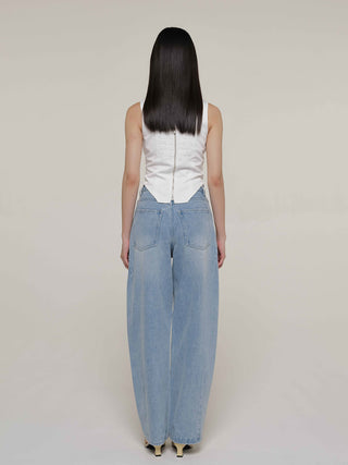 OVAL DENIM PANTS