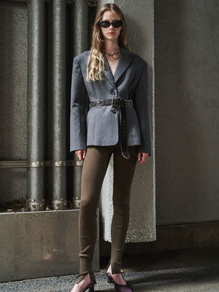 WAIST CONSCIOUS PAT IN JACKET