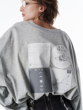 OVER PRINT LONG TSHIRT