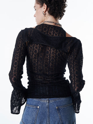 LACE COMPACT LAYERED TOPS