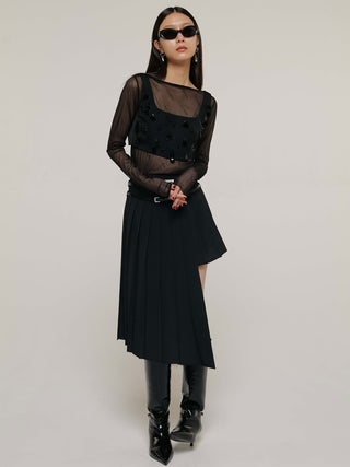 SCREW PLEATS SKIRT