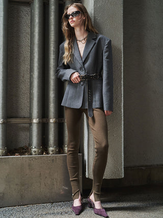 WAIST CONSCIOUS PAT IN JACKET