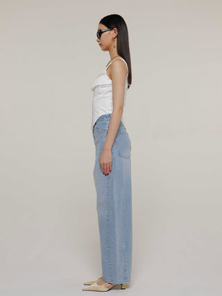 OVAL DENIM PANTS