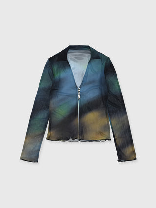 SHEER PATERN CARDIGAN
