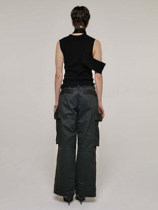 NECK LACE SLEEVELESS KNIT