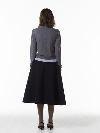 BONDING TUCK FLARE SKIRT