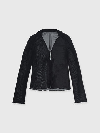 SHEER PATERN CARDIGAN