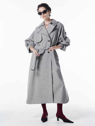 WOOL COMFORTABLE TRENCH COAT