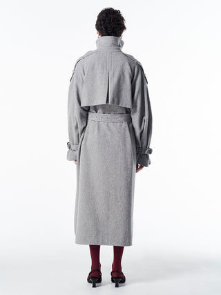 WOOL COMFORTABLE TRENCH COAT