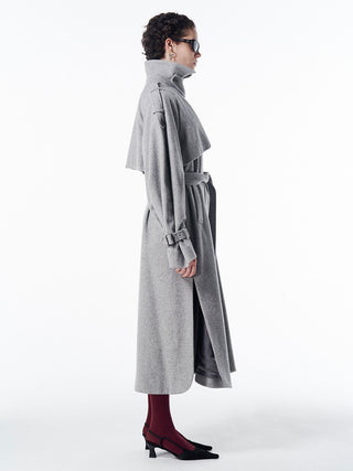 WOOL COMFORTABLE TRENCH COAT