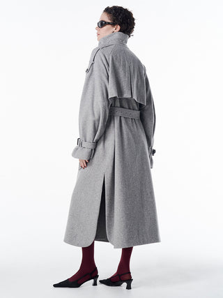WOOL COMFORTABLE TRENCH COAT