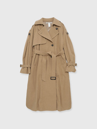 WOOL COMFORTABLE TRENCH COAT