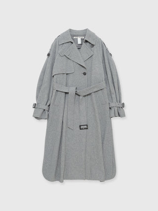 WOOL COMFORTABLE TRENCH COAT