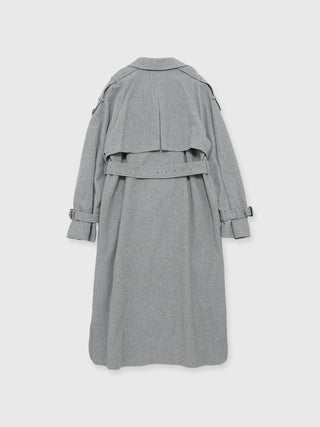 WOOL COMFORTABLE TRENCH COAT