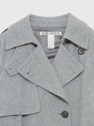 WOOL COMFORTABLE TRENCH COAT
