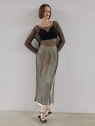 STONE MESH DRESS