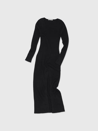 SLIT KNIT DRESS