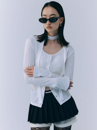 SCARF CHOKER TOPS