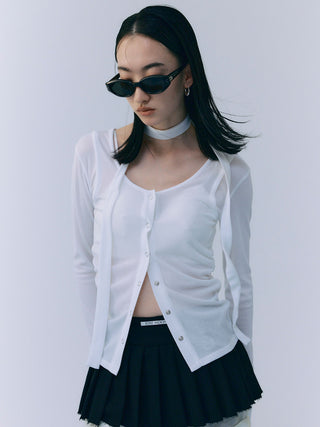 SCARF CHOKER TOPS