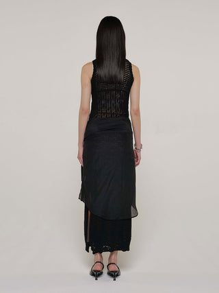 MOTIF PATTERN KNIT DRESS
