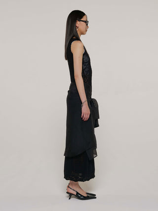 MOTIF PATTERN KNIT DRESS