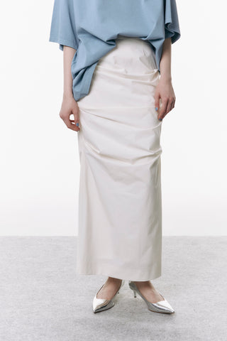 IRREGULAR TUCK TIGHT SKIRT