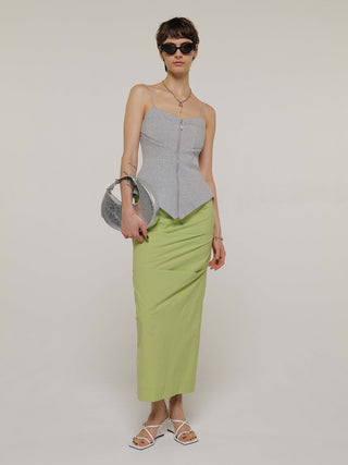 IRREGULAR TUCK TIGHT SKIRT