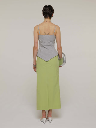 IRREGULAR TUCK TIGHT SKIRT