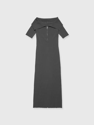 OFFSHOULDER NARROW KNIT DRESS
